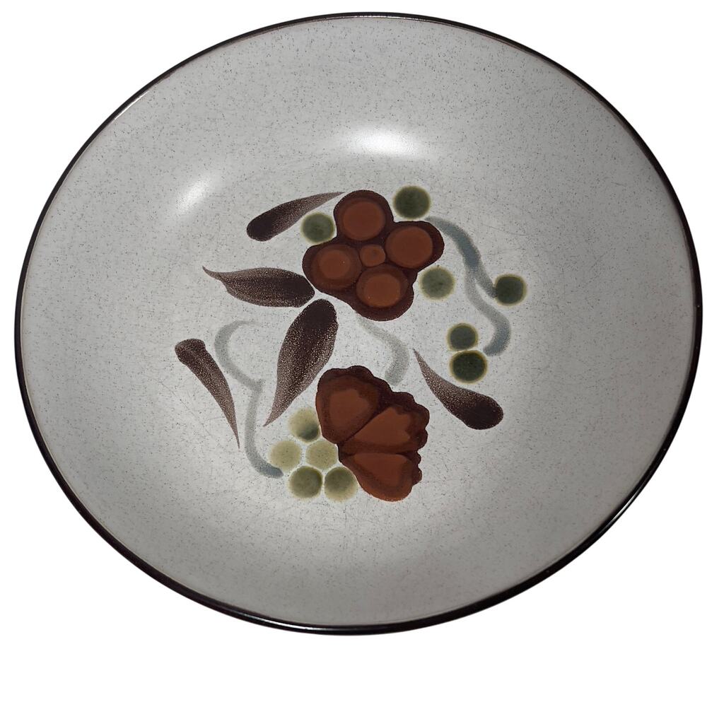 Noritake Folkstone Orinda Genuine Stoneware Floral Bowl Japan Set of 2 Dishes 8"